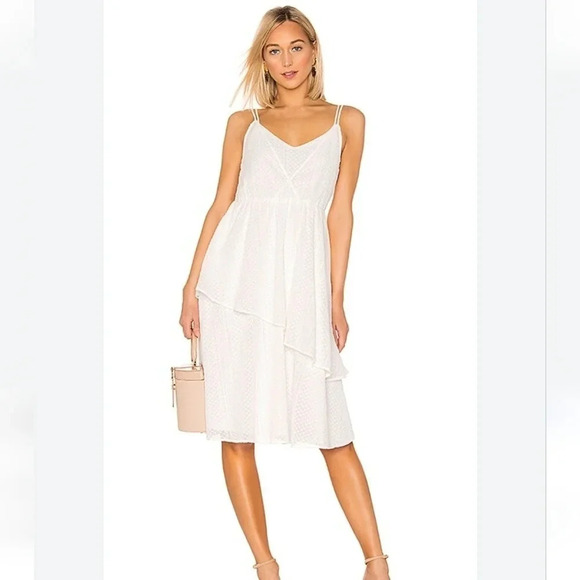 House of Harlow 1960 x Revolve Midi Ivory Dress - Picture 1 of 6